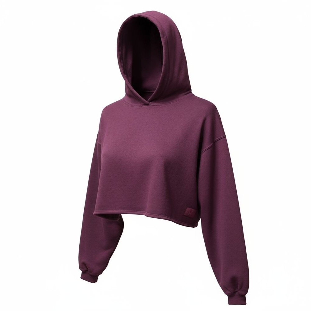 Savage X Fenty Deep Purple Cropped Sweatshirt